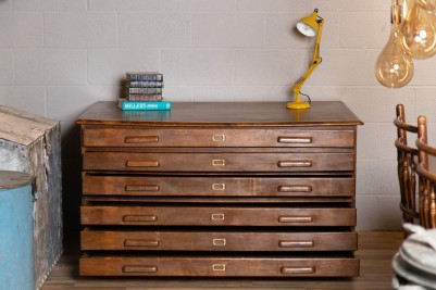 vintage oak chest of drawers